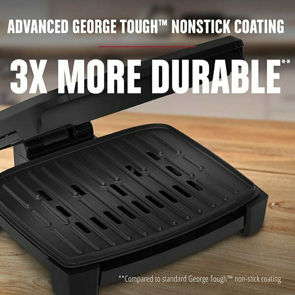 George Foreman Indoor Grill Black 12 in.L GRECV075B